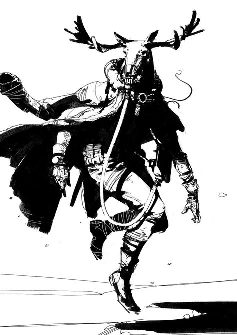 ArtStation - 268, su jian Su Jian, Red King, Black And White Comics, Drawing Examples, Ink Sketch, Black And White Drawing, Ink Illustrations, Anime Sketch, Drawing Reference Poses