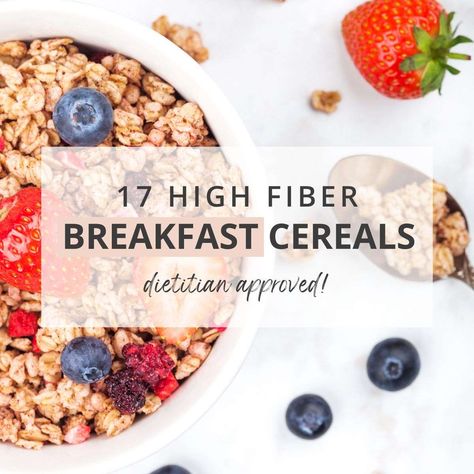 Shredded Wheat Cereal, High Fiber Cereal, Fiber Cereal, High Fiber Breakfast, Almond Crunch, Whole Grain Cereals, Fiber One, Oat Fiber, Bowl Of Cereal