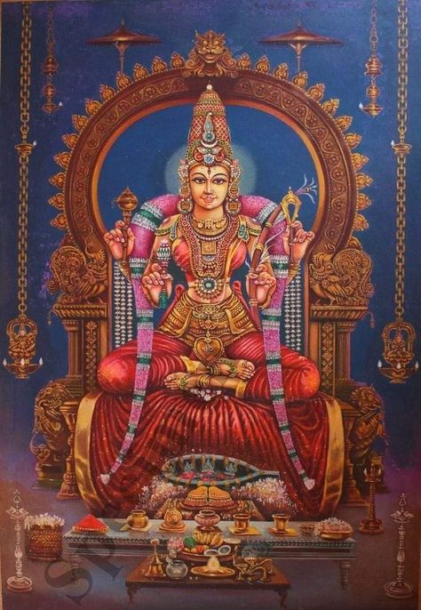 Kamakshi Devi, Sacred Fire, Ancient Drawings, Aadi Shakti, Saraswati Goddess, Lord Murugan Wallpapers, Goddess Sculpture, Shakti Goddess, Hindu Statues