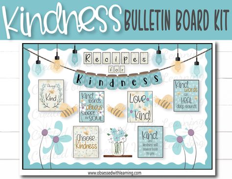 Thanks for the kind words! ★★★★★ "Easy way to set up a bulletin board and I can switch it up with the extra designs! I love the colors and cute accents." teachermom784 #etsy #choosekindness #bulletinboard #backtoschool #bekindboard #bitmojiclassroom Calming Mantras, Classroom Kindness, Mason Jar Sizes, Kindness Bulletin Board, Valentine Bulletin Boards, Printable Classroom Posters, Farmhouse Classroom, Poster Classroom, World Kindness Day