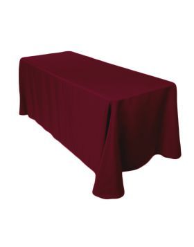 90 x 132 in. Rectangular Polyester Tablecloth Burgundy Linen Tablecloth Wedding, Craft Fair Table, Cloth Table Covers, Black Tablecloth, Wedding Tablecloths, Spandex Chair Covers, Tablecloth Sizes, Rectangle Tablecloth, Tablecloth Fabric