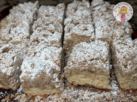 Crumb Buns These are absolutely delicious but very different than a sweet crumb cake. This is a yeast cake and much less sweet. Perfect when paired with a cup of coffee or tea! Crumb Buns Cake2 1/4 cups 11 1/4 ounces all-purpose flour3/4 cup milk1/4 cup 1 3/4 ounces granulated sugar1 large egg2 1/4 teaspoons instant or rapid-rise yeast3/4 teaspoon salt6 tablespoons unsalted butter (cut into 6 pieces and softened)Topping18 tablespoons 2 1/4 sticks unsalted butter, melted3/4 cup 5 1/4 ounces granu Crumb Buns, Yeast Cake, Cake Portions, Crumb Cake Recipe, Streusel Topping, Crumb Cake, Culinary School, A Cup Of Coffee, Cake Flour