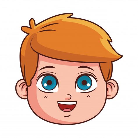 Cute boy face cartoon Premium Vector | Free Vector #Freepik #freevector #background #people #kids #blue-background Cute Cartoon Faces, Cartoon Animation Drawing, Boy Face, Cartoon Boy, 2d Character, Cartoon Faces, Animated Drawings, Hyena, Animated Characters