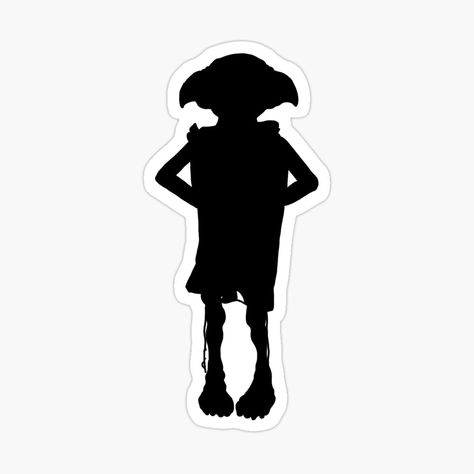 Dobby Harry Potter, Bookmark Ideas, Harry Potter Diy, Line Drawing, Human Silhouette, Vector Art, Independent Artist, Tattoo Ideas, Harry Potter