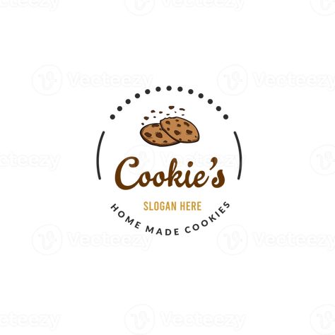 Cookie Logo Design Ideas, Cookies Business, Choco Cookies, Cookie Logo, Cookies Logo, Inspiration Logo Design, Graphic Design Brochure, Cookie Business, Slogan Making