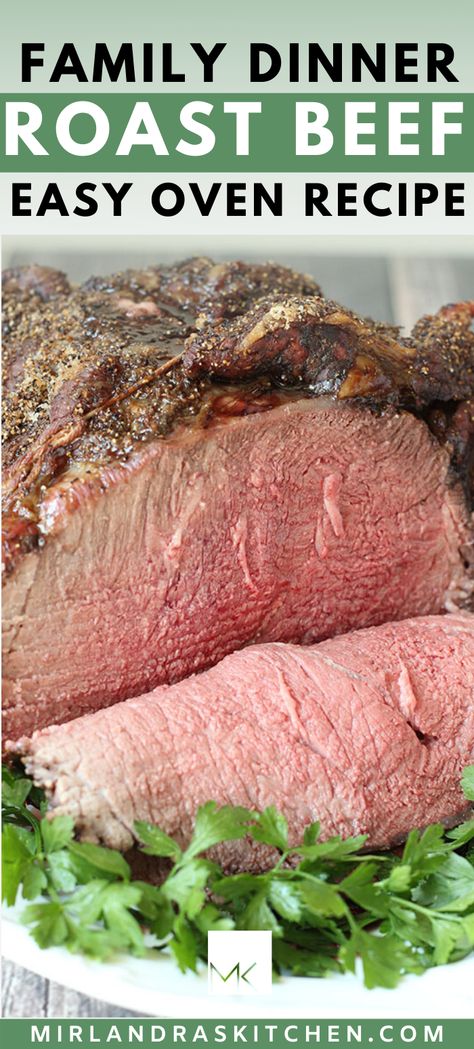 Roast Beef Recipes Oven, Oven Roast Beef, Easy Oven Recipes, Perfect Roast Beef, Best Roast Beef, Roast Beef Dinner, Old Fat, Food Combinations, Recipe Beef