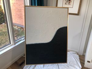 How to make a modern piece of art from an old framed canvas. DIY instructional video, very easy and very inexpensive.  #modernart #diy #minimalist #blackandwhite Framed Canvas Diy, How To Make Canvas, How To Patch Drywall, Canvas Diy, Home Staging Tips, Look Expensive, Piece Of Art, Modern Diy, Instructional Video