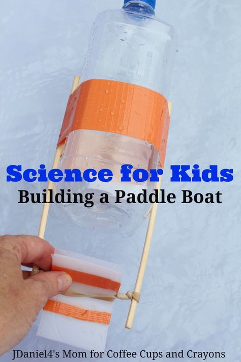 Learn how to build a paddle boat out of a plastic bottle. It's a fun STEM activity you already have the supplies for in your recycling bin! Pumpkin Stacking, Crafts Toddlers, Pumpkin Mummy, Fun Stem Activities, Bear Craft, Christmas Learning, Kids Building, Halloween Crafts Preschool, Counting Activity