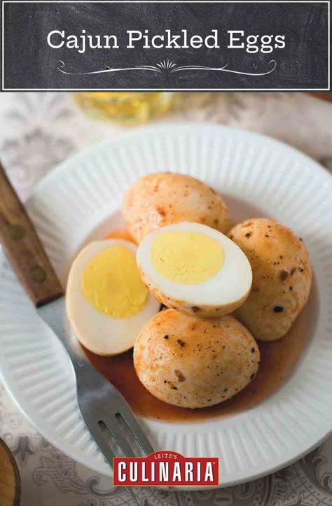 If you thought you knew pickled eggs, think again. This Cajun version adds hot sauce, vinegar, and spice to take these pickled eggs to the next level. #eggs #pickledeggs #cajun #spicy Best Pickled Eggs Recipes, Pickle Peppers, Spicy Pickled Eggs, Pickled Items, Fermenting Foods, Pickled Eggs Recipe, Pickled Foods, The Egg Diet, Backyard Bee