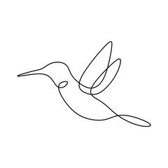 Bird continuous line drawing vector illustration minimalist design good for logo branding and abstract minimalism poster Stock Vector | Adobe Stock Hummingbird Tattoo, Drawing Vector, Continuous Line Drawing, Continuous Line, Animal Cards, Tattoo Images, Line Drawing, Adobe Stock, Logo Branding