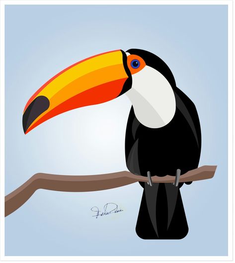 Toucan Illustration, Toucan Art, Toucan Bird, Bird Artwork, Tropical Art, Painting Art Projects, Diy Canvas Art, Geometric Art, Art Drawings Sketches