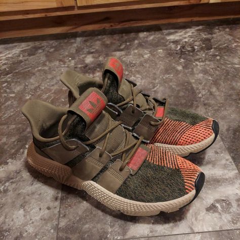 Adidas Prophere CQ2127 Olive Mesh Lace Up Mens Work Running Sneakers Sz 9.5 Get a price at https://copapair.com/adidas-prophere-cq2127-olive-mesh-lace-up-mens-work-running-sneakers-sz-9-5/ Adidas Prophere, New Sneakers, Running Sneakers, Sandal Espadrille, Espadrilles, Lace Up, Mesh, Adidas, Running