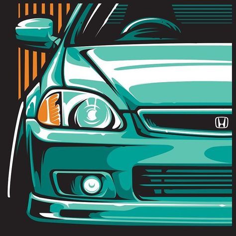 ///////////// Design & Automotive Art ///////////// To Create & Inspire. Enquiries: likehelldesign@gmail.com (No DMs) Honda Hatchback, Civic Jdm, Soichiro Honda, Civic Ek, Jdm Honda, Honda Civic Coupe, Civic Coupe, Cool Car Drawings, Car Artwork