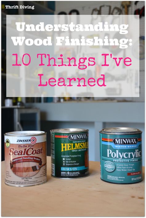 Wood finishing is so confusing! In my research on the perfect finish for my DIY bathroom vanity, I have learned these 10 things so far about how to finish wood furniture. Find out more now. Wood Furniture Projects, Wood Furniture Plans, Diy Bathroom Vanity, Wood Finishing, Diy Vanity, Wood Vanity, Fine Woodworking, Décor Diy, Repurposed Furniture