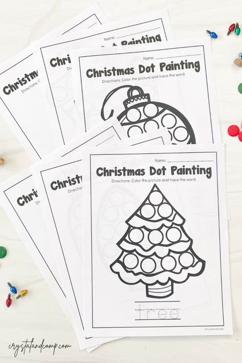 Christmas Dot Dot Printables, Christmas Dot Sticker Activity, Christmas Do A Dot Printables Free, Christmas Dot Marker Printables Free, Preschool Dot Marker Activities, Printable Dot Marker Sheets, Christmas Dot Art Free Printable, Christmas Dot To Dot Free Printables, Free Dot Marker Printables