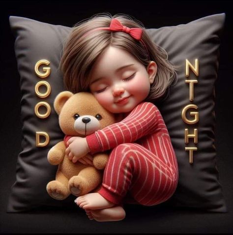 Good Night Baby, Good Night Funny, Good Night Flowers, Cute Good Morning Quotes, Cute Images With Quotes, Photo To Cartoon, Night Images, Baby Clip Art, Good Night Wishes