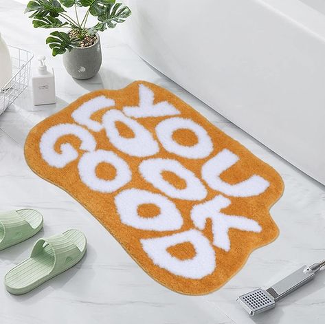 You Look, Bathroom Rug, Bathroom Rugs, Home Décor, Bath Mat, Mood Board, Orange, Home Decor, Design