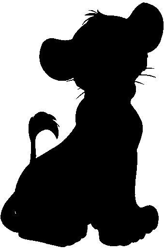 Simba Silhouette, Disney Characters Silhouettes, Disney Stencils, Disney Silhouette Art, Deco Disney, Lion King Party, Lion King Baby Shower, Lion King Baby, Disney Silhouette