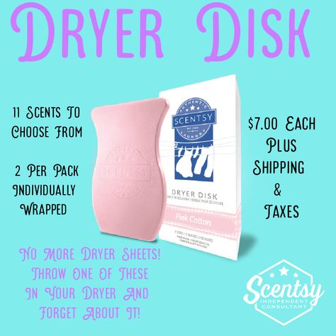 Scentsy Dryer Disk 2023, Scentsy Dryer Disk, Scentsy Laundry, Fabric Freshener, Electric Candle, Scentsy Independent Consultant, Liquid Laundry Detergent, Electric Candle Warmers, Wickless Candles