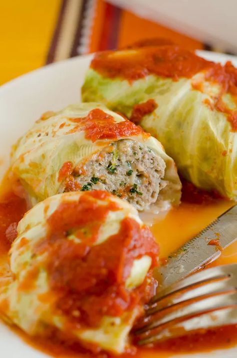 Italian Cabbage, Ground Turkey Spinach, Turkey Cabbage, Turkey Spinach, Stuffed Cabbage Rolls, Italian Turkey, Spinach Cheese, Cabbage Rolls Recipe, Healthy Italian