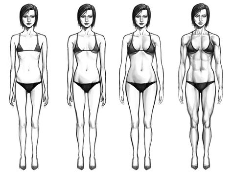 We're anything but average. Athletic Body Type, Body Type Drawing, Body Types Women, Average Body, Body Sketches, Athletic Body, Female Anatomy, Anatomy Drawing, Body Drawing