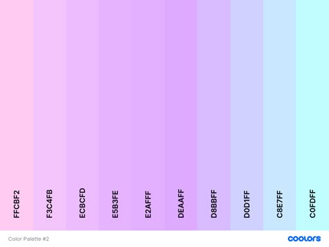 Purple Hex, Bedroom Colour Palette, Purple Color Palettes, Hex Color Palette, Color Palette Challenge, Color Schemes Colour Palettes, Blue Palette, Hex Color Codes, Pastel Colour Palette