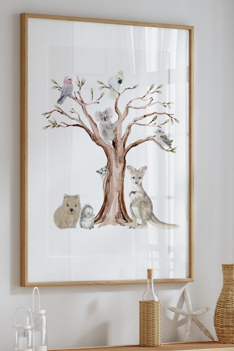 Australian Native Nursery Theme, Australia Nursery Theme, Australian Native Nursery, Bird Nursery Theme, Australiana Nursery, Australian Animal Nursery, Australian Nursery, Nursery Decor Ideas, Bird Nursery