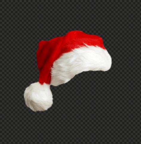 Christmas Hat Aesthetic, Cute Santa, Hat Png, Red Santa Hat, Santa Claus Background, Christmas Hat Png, Christmas Png Hat, Santa Hat Png, Christmas Cap Png Hd