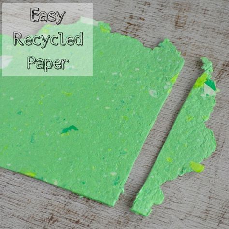 How to Make your Own Recycled Paper without a Mold or Deckle - EASY! Make Recycled Paper, Cast Paper, Recycled Paper Crafts, Paper Mache Crafts, Recycled Crafts, Free Sample, How To Make Paper, Paper Projects, Craft Tutorials