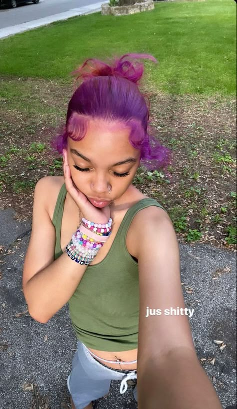 ˚୨୧⋆ @bella2angel Hair Dye Ideas Whole Head, Teal Curly Hair, Purple Hair Natural, Dyed Natural Hair For Black Women, Hair Dye Ideas For Black Hair, Curly Dyed Hair Natural Curls, Dyed Curly Hair Ideas, Color For Black Hair, Purple Natural Hair