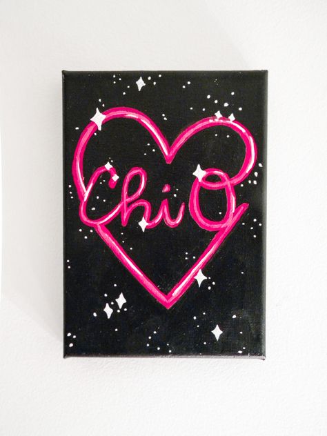 Sorority Canvas Chi Omega, Canvas Sorority Ideas, Chi Omega Canvas Painting, Chi Omega Paintings, Big Little Canvas Ideas, Sorority Canvas Ideas, Sigma Kappa Canvas, Sorority Canvas Art, Chi Omega Canvas