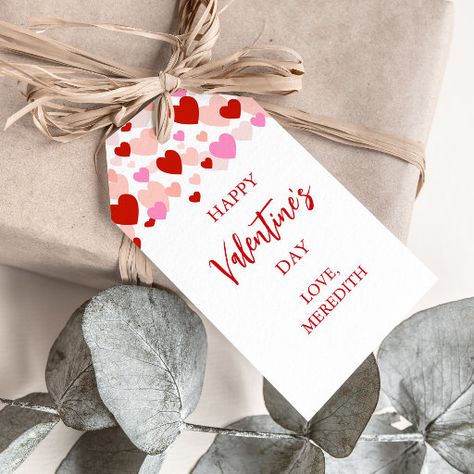 Valentine Party Favors, Heart Gift Tags, Heart Border, Valentine Tags, Valentines Party, Pink Hearts, Heart Gifts, Valentine Day Love, Valentines For Kids