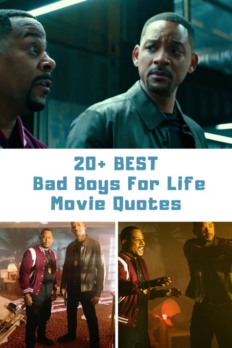 BEST Bad Boys For Life Movie Quotes - #BadBoysForLife #BadBoys #Movies #MovieQuotes Bad Boys Quotes, Bad Boys For Life Movie, Family Movie Quotes, Life Movie Quotes, Movie Captions, Bad Boys Movie, Bad Boys For Life, Bad Boy Quotes, Life Movie