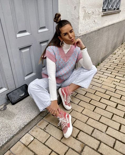 Pink Vans Outfit, Vans Outfits, Vans Outfit, Pink Vans, Pink Outfit, Tshirt Dress, Shirt Dress, Style Inspiration, Pink