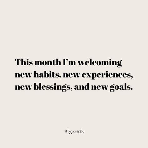 New Month Affirmations, Bullet Journal Minimalist, New Beginning Quotes, Boss Life, Healthy Girl, Positive Vibes Only, New Beginning, Successful Women, New Month