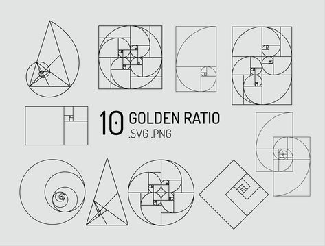 Golden Ratio Architecture, Fibonacci Sequence Art, Golden Ratio Spiral, Mathematics Art, Golden Spiral, Fibonacci Sequence, Basic Drawing, Golden Ratio, Sacred Geometry