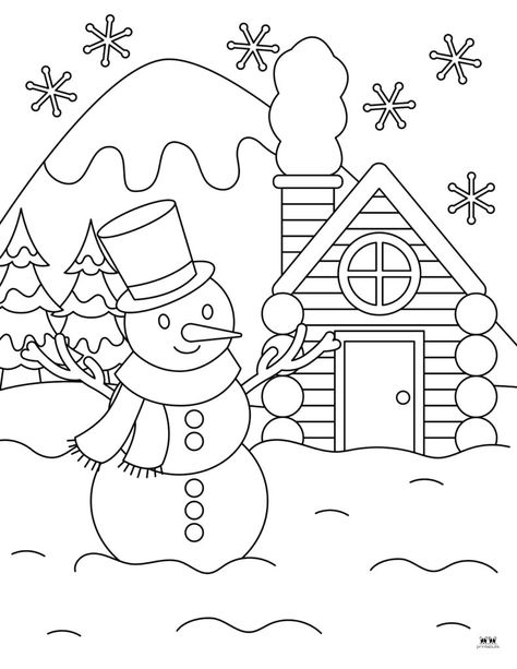 Snowman Template, Dinosaur Coloring Pages For Kids, Snowman Coloring, Merry Christmas Coloring Pages, Kids Christmas Coloring Pages, Snowman Coloring Pages, Friend Art, Free Christmas Coloring Pages, Coloring Pages Winter