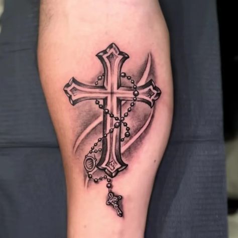 Cross With Cowboy Hat Tattoo, Cross Upper Arm Tattoo, Greek Orthodox Tattoo, Tattoo Cross Men, Orthodox Cross Tattoo, Cross Tattoos For Guys, Cross Shoulder Tattoos, Christian Cross Tattoos, Cruz Tattoo