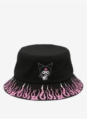 https://www.hottopic.com/product/kuromi-flames-bucket-hat/16953561.html?cgid=pop-culture-shop-by-license-hello-kitty#start=60 Hot Topic Aesthetic, Kuromi Clothes, Pink Flames, Starry Background, Fantasy Shop, Cute School Stationary, Hello Kitty Themes, Hello Kitty Cake, Diy Gifts For Kids