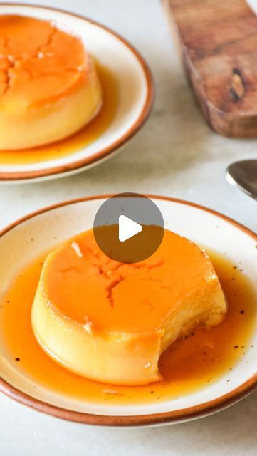 Tanya Verma on Instagram: "🍮Eggless Caramel Custard Pudding🍮 “Indulge in the rich decadence of Eggless Caramel Custard Pudding – a luscious symphony of caramel sweetness and velvety custard perfection. This is my most comforting pudding recipe and a delightful treat for all, without compromising on flavor!” Ingredients 6 slices of bread For caramel- 100 gms sugar For custard 360 gms milk 100 gms sugar 2.5 tbsp custard powder+1/4 cup milk Method 1. In a pan, caramelise sugar to golden brown and pour it carefully in the ramekins, ensuring to coat the base properly. 2. Next, trim the edges of the bread and churn it in the powder and keep aside. 3. In a heavy bottom saucepan, add milk and sugar together and heat it until the sugar dissolves. 4. Make the slurry of custard powder and milk Custard Caramel Pudding, Caramel Custard Pudding Recipes, Custard Powder Cake Recipe, Simple Custard Recipe, Eggless Custard Recipe, Custard Powder Recipes, Caramel Custard Recipe, Caramel Custard, Milk Bread Recipe