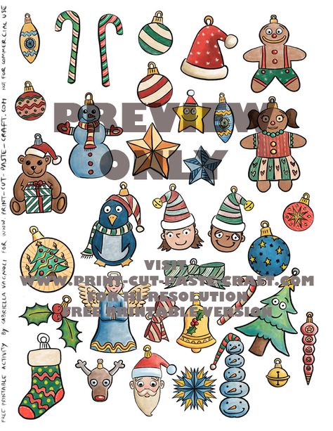 Free Printable Color Ornaments: Cut and Paste Your Christmas Tree Color Ornaments, Christmas Images Free, Printable Christmas Ornaments, Printable Christmas Decorations, Christmas Learning, Christmas Ornament Template, Christmas Tree Template, Pattern Activities, Ornament Template