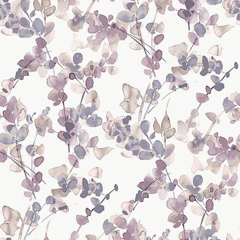 Honesty Mauve Self Adhesive Wallpaper | Dunelm Mauve Wallpaper, Wallpaper Leaves, Lavender Wallpaper, Lavender Wall, Simplistic Wallpaper, Violet Pastel, Phone Ideas, Vintage Bathrooms, Lavender Wedding