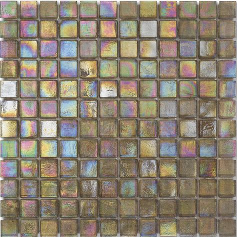 Iridescent Glass Tiles, Iridescent Tile, Pretty Tiles, Mosaic Texture, Art Of Glass, Exterior Cladding, Mosaic Flooring, Commercial Flooring, Glass Mosaic Tiles