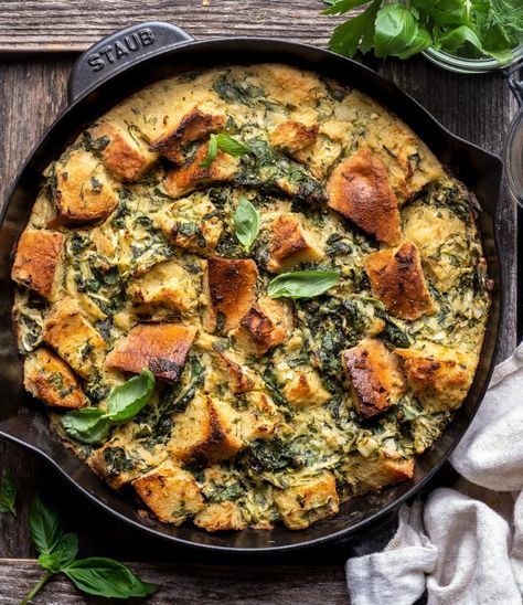 Vegan Strata, Zucchini Strata, Dumpling Stew, Lasagna Vegan, Enchilada Lasagna, Viral Recipes, Vegan Italian, Lentil Salad, Green Planet