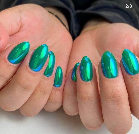 Summer Chrome Nails, Light Blue Chrome, College Nails, Chrome Nail Designs, Nail Designs For Summer, Blue Chrome Nails, Classy Looks, Blue Chrome, Poolside Party