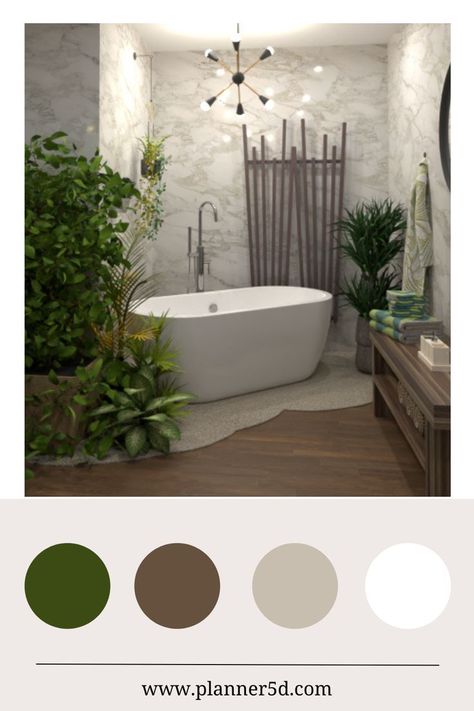 Color Palette Bathroom, Decorate A Bathroom, Bathroom Wall Decor Ideas, Bathroom Color Palette, White House Interior, Green Bathroom Decor, Good Color Combinations, Bathroom Color, Green Colour Palette