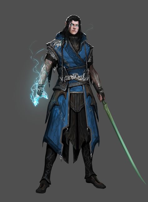 ArtStation - Bladesinger Dnd Bladesinger, Bladesinger Dnd, Dnd Warlock Character Design, Powers Concept, Elf Character Art, Dragons Inspiration, Npc Art, Dnd Elves, Elf Characters