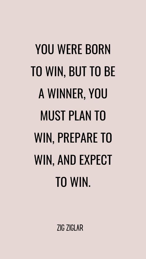 You were born for greatness – embrace your potential to win. 💪 But to be a true winner, you must plan, prepare, and expect victory. 🏆 Cultivate a winning mindset and watch as success follows. #WinningMindset #Success #Motivation #GoalSetting #Preparation #Victory #PositiveThinking #Achievement #WinningAttitude #BelieveInYourself Winners Mindset Quotes, Winner Quotes Motivation Mindset, Winner Mindset Quotes, Winners Mentality, Victory Quotes, Winner Mindset, Winner Quotes, Born To Win, Winning Quotes