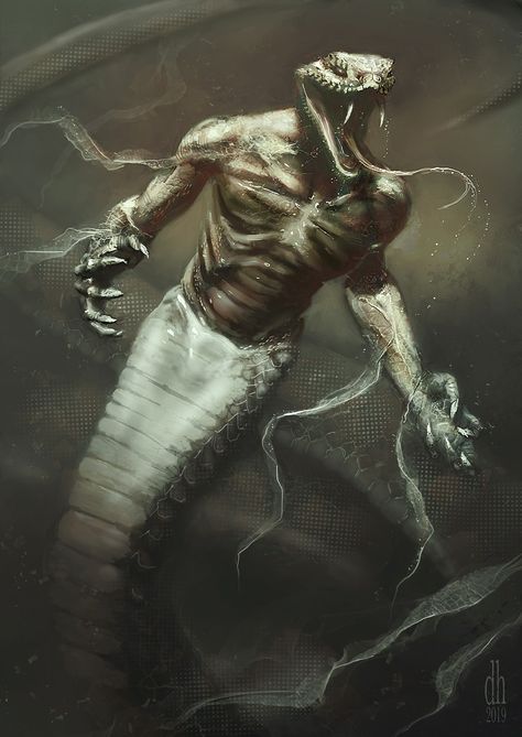 Snake Monster, Yuan Ti, Zodiac Years, Arte Alien, Snake Art, Year Of The Snake, Alien Concept, Alien Concept Art, Alien Art