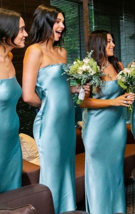 Beachy Bridesmaid Dresses, Tiffany Blue Bridesmaid Dresses, Cocktail Dresses For Weddings, Tiffany Blue Dress, Weddings 2024, Turquoise Bridesmaid, Silk Bridesmaid Dresses, Turquoise Bridesmaid Dresses, Teal Bridesmaid Dresses